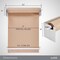 Jumbl Wall Mounted Kraft Paper Dispenser, Hanging Craft Paper Roll Holder with Paper Cutter (White)